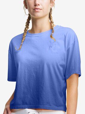 Champion Womens Plus Size Cropped Ombre T-Shirt